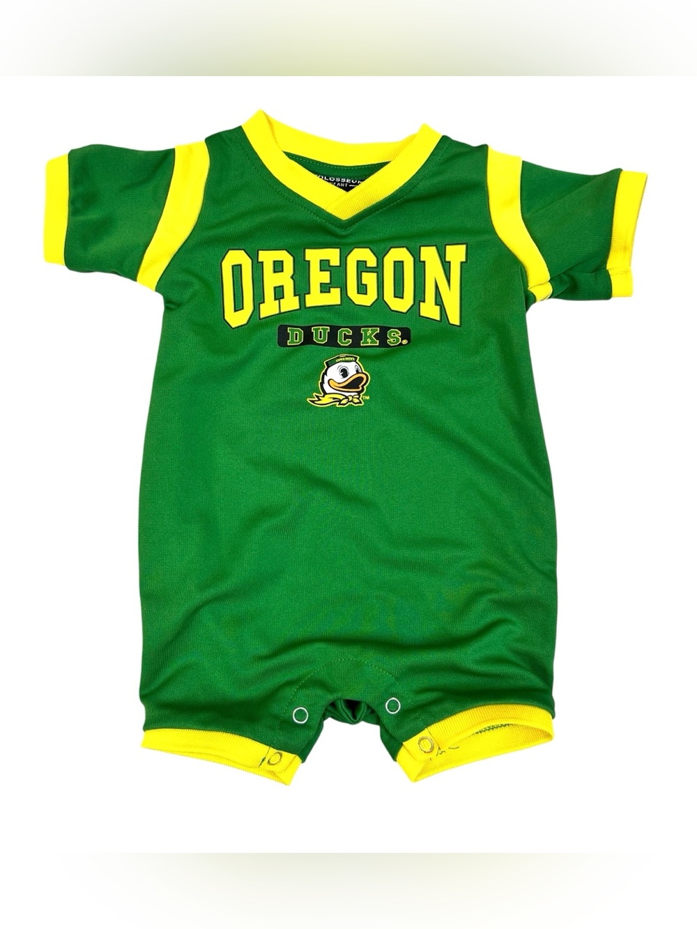 Colosseum Green Oregon Ducks Baby Football Logo Romper Size 3-6 Months